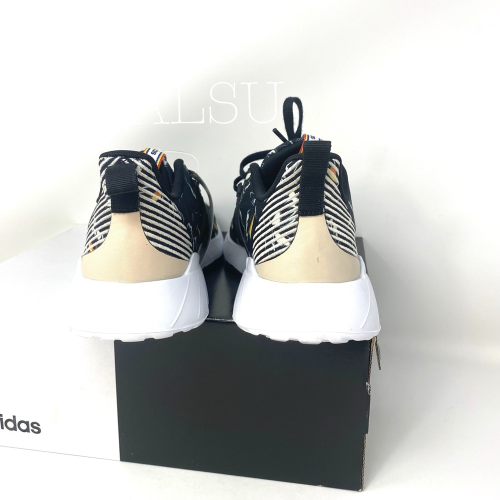 Adidas Questar Flow Black Flowers Women’s AUTHENT - Picture 4 of 8